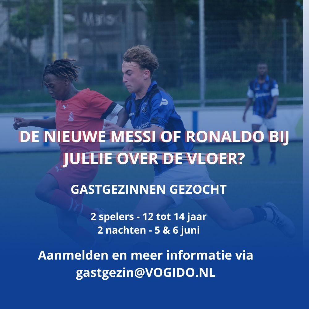 Gastgezinnen gezocht U-14 toernooi