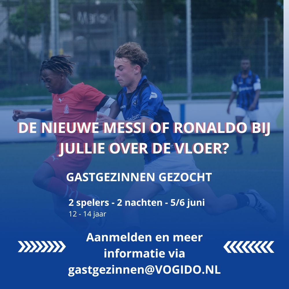Gastgezinnen gezocht U-14 toernooi
