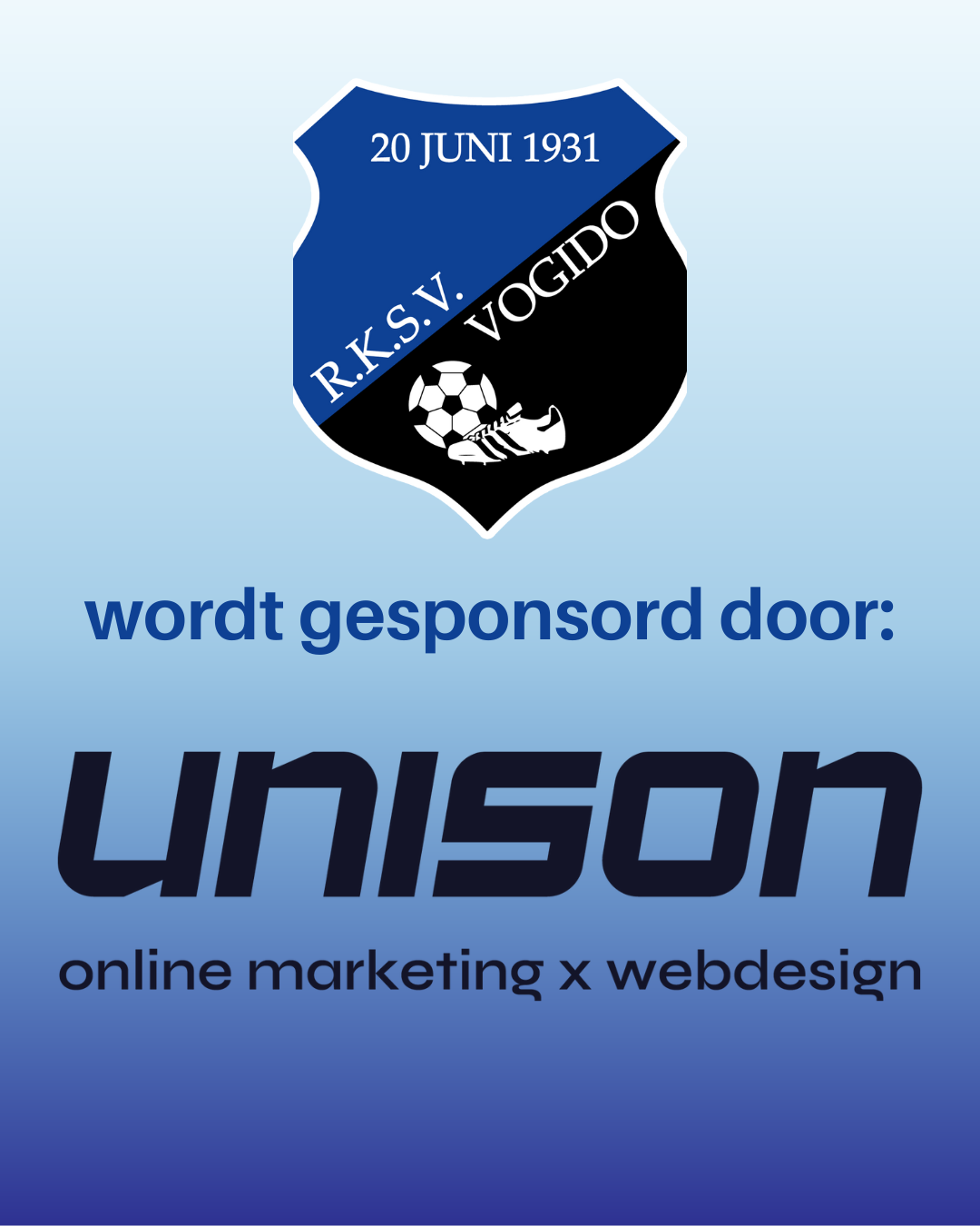 Sponsor van VOGIDO: Unison - Online Marketing & Webdesign