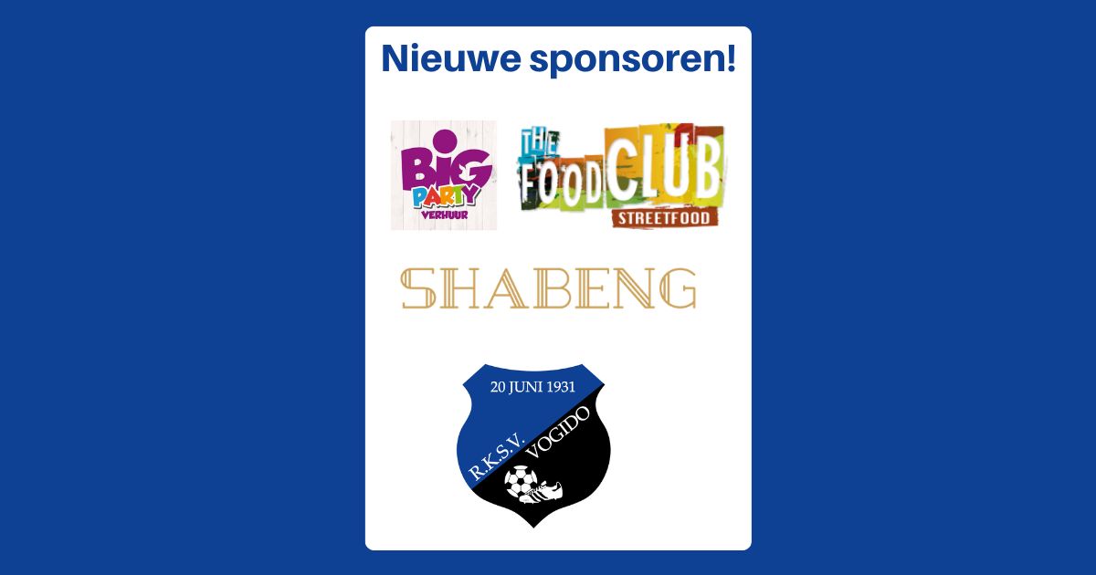 Nieuwe sponsoren