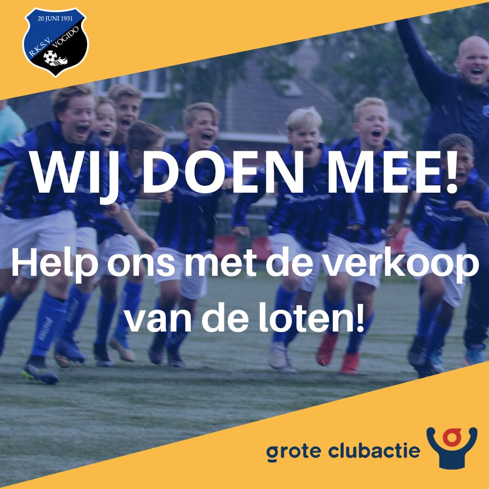 VOGIDO doet mee aan de Grote Clubactie!