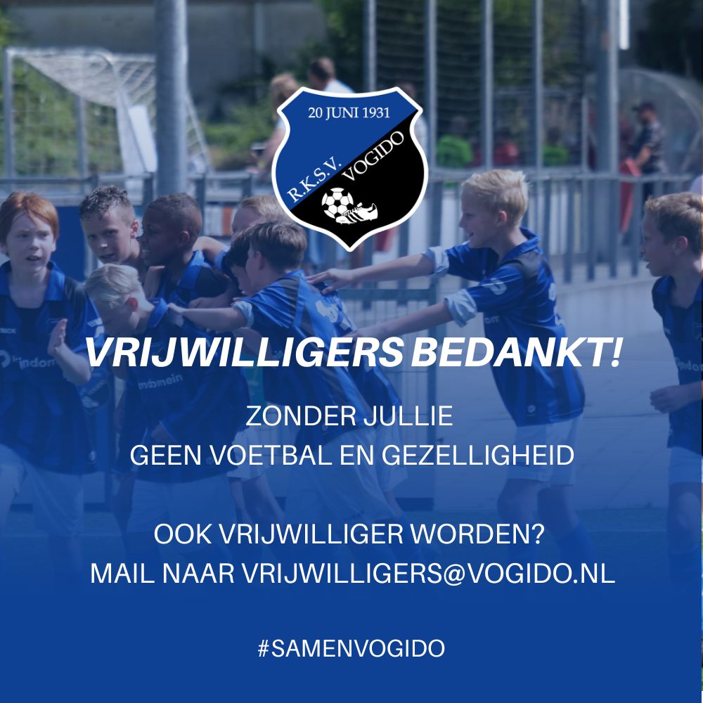 Vrijwilligers bedankt!