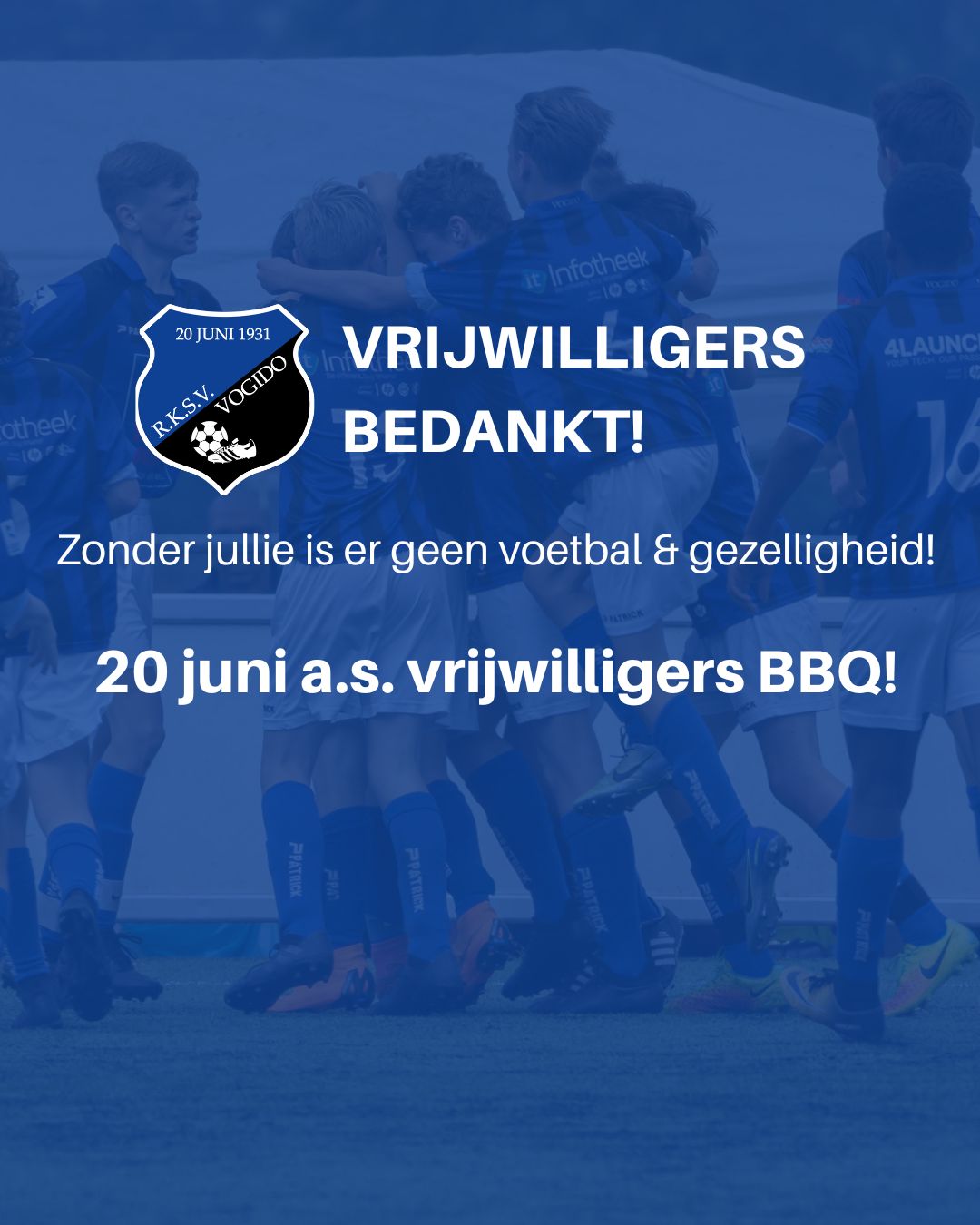 VrijwilligersBBQ: geef je snel op!